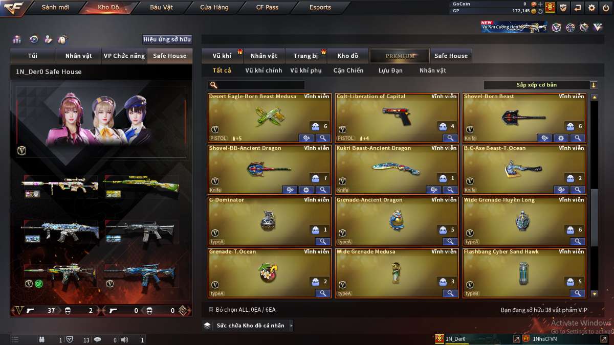 shop acc cf uy tin gia re